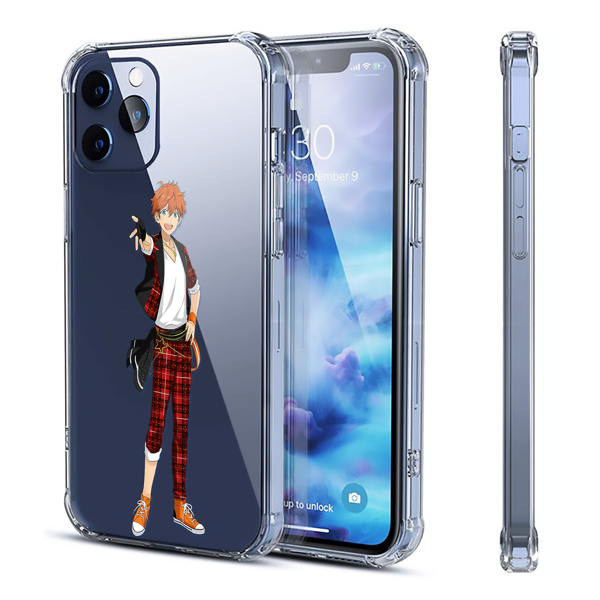 （画像用） あんさんぶるスターズ! Ensemble Stars 【iPhone 12シリーズ対応】透明スマホケース（クリアソフトケース）